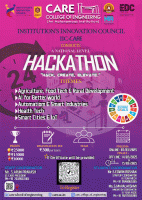 24 Hours National Level Hackathon ’25 Hackathon Poster